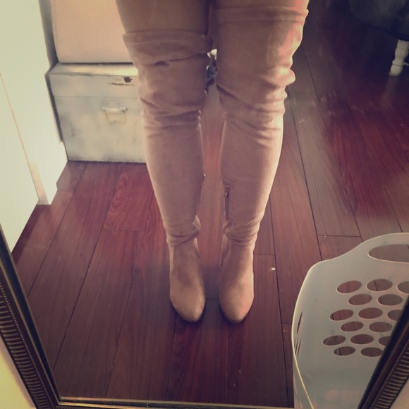 Catherine Malandrino Shoes - Blush Catherine Maladrino over the knee boots